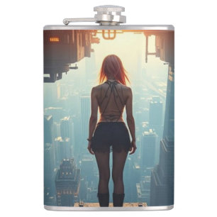 Eine Postkarte aus der Zukunft Flachmann