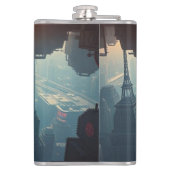 Eine Postkarte aus der Zukunft Flachmann (Rückseite)