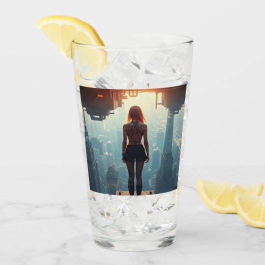 Eine Postkarte aus der Zukunft Glas (Vorderseite Ice)