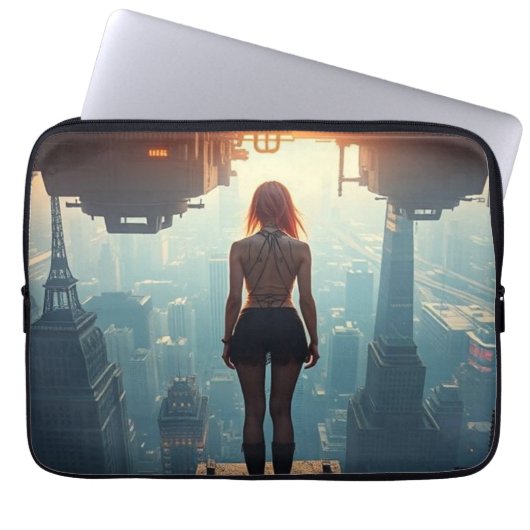 Eine Postkarte aus der Zukunft Laptopschutzhülle (Vorderseite)