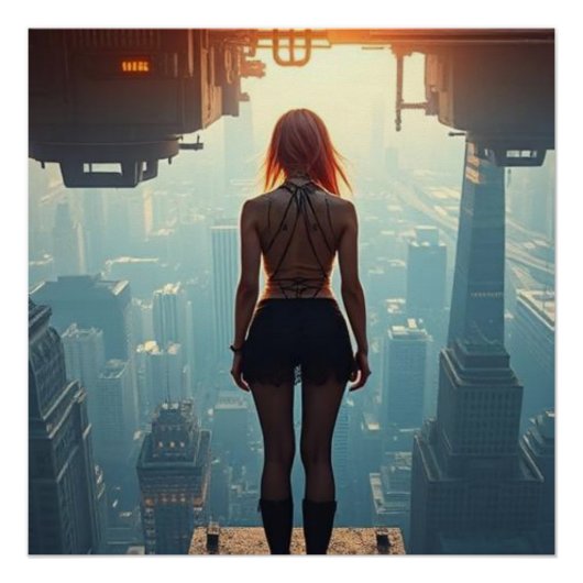 Eine Postkarte aus der Zukunft Poster (Vorderseite)