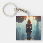 Eine Postkarte aus der Zukunft Schlüsselanhänger (Vorderseite)