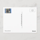 Eine Postkarte eines Racks von Postkarten (Rückseite)