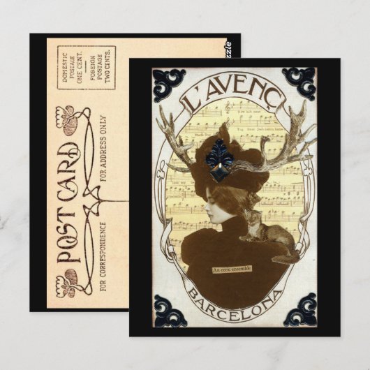 Eine Postkarte für das Ensemble (Vorne/Hinten)