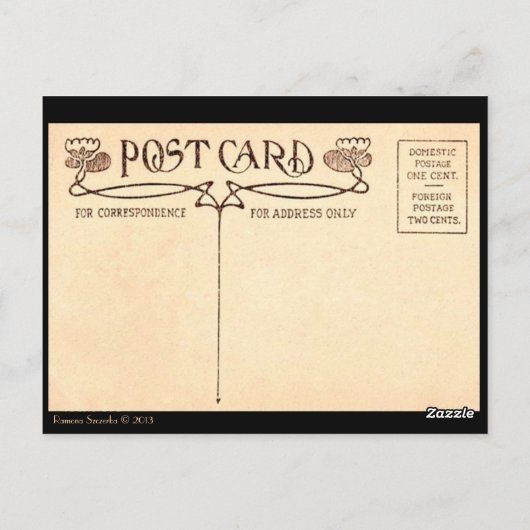 Eine Postkarte für das Ensemble (Rückseite)