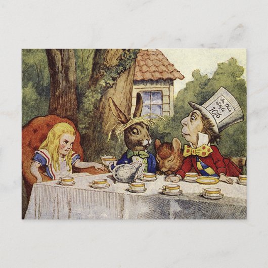 Eine Postkarte für das Mad Tee-Party (Vorderseite)