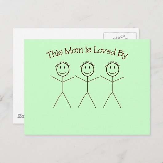 Eine Postkarte für die Mama (Vorne/Hinten)