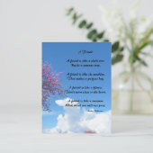 Eine Postkarte für ein Freundgedicht (Stehend Vorderseite)