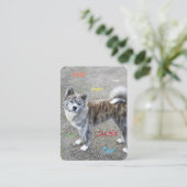 Eine Postkarte mit Wohlgefühl Platzkarte (Stehend Vorderseite)