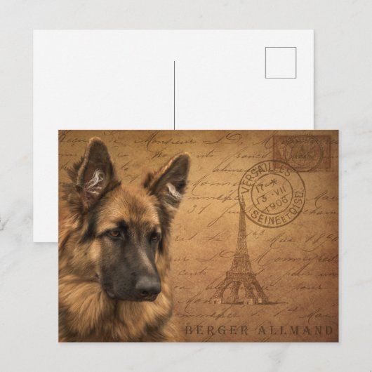 Eine Postkarte von paris (Vorne/Hinten)