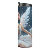 Eine prachtvolle Ballerina mit einem Blume-ähnlich Thermosbecher (Nach rechts gedreht)