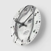 Eine Prallplatte Runde Wanduhr (Winkel)