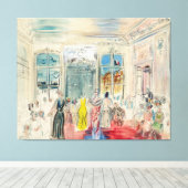 Eine Präsentation bei Schiaparelli Leinwanddruck (Insitu (Holzboden))