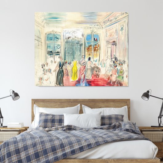 Eine Präsentation bei Schiaparelli Leinwanddruck (Insitu (Schlafzimmer))