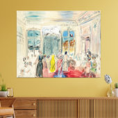Eine Präsentation bei Schiaparelli Leinwanddruck (Insitu (Wohnzimmer))