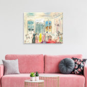 Eine Präsentation bei Schiaparelli Leinwanddruck (Insitu (Wohnzimmer))