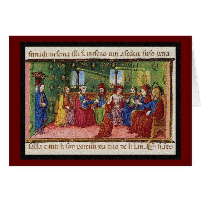 Eine Präsentation der Jungfrau Mary c1476 (Vorderseite (Horizontal))