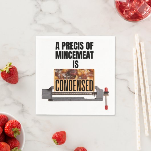 Eine Präzision von Mincemeat ist kondensiert Serviette (Beispiel)