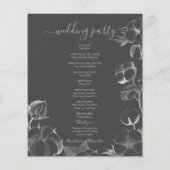 Eine preiswerte, elegante Hochzeitskarte. Flyer (Hinten)