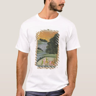 Eine Prinzessin, die auf weibliche Musiker durch T-Shirt
