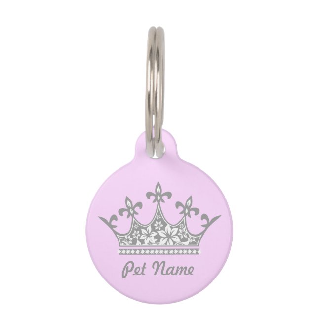 Eine Prinzessin eines Haustier-Umbaus Tiernamensmarke (Vorderseite)