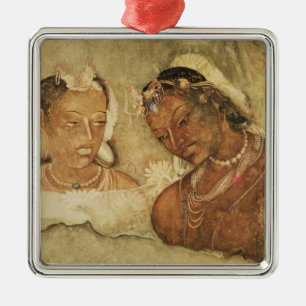 Eine Prinzessin und ihr Bediensteter Silbernes Ornament