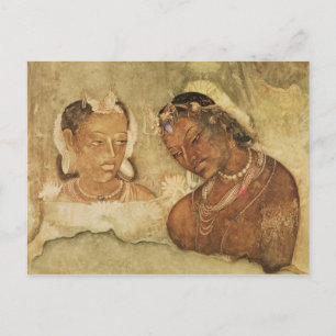 Eine Prinzessin und ihr Diener Postkarte