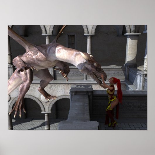 Eine Prinzessin und ihr Drache Poster (Vorne)