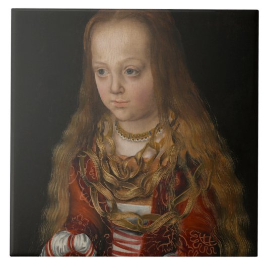 Eine Prinzessin von Sachsen, c.1517 (Öl auf Fliese (Vorderseite)