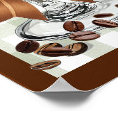 Eine Prise Liebe Espresso Martini Braut- Abschieds Poster (Ecke)