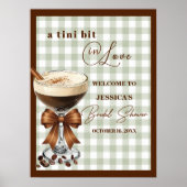 Eine Prise Liebe Espresso Martini Braut- Abschieds Poster (Vorne)