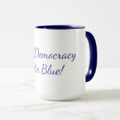eine pro-Demokratie-Kaffeetasse Tasse (VorderseiteRechts)