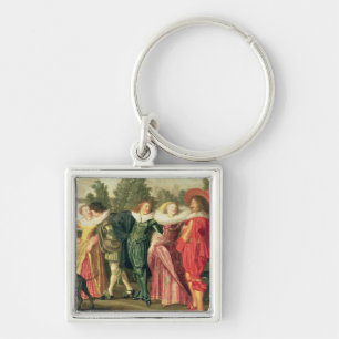 Eine Promenade im Garten, c.1623 Schlüsselanhänger