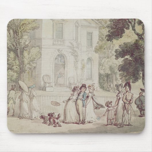 Eine Promenade Sonntag Nachmittag Mousepad (Vorne)