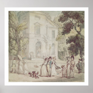 Eine Promenade Sonntag Nachmittag Poster