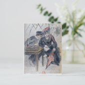 Eine Prostituierte und ihr Mandant Postkarte (Stehend Vorderseite)