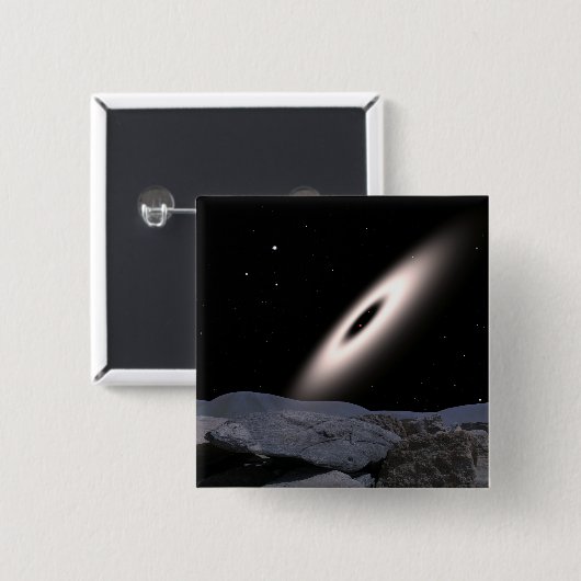 Eine proteoplanetäre Scheibe Button (Vorne & Hinten)