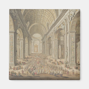Eine Prozession in St Peter, Rom (w/c über einer Magnet