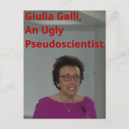 Eine Pseudowissenschaftlerin Gall-Ankündigung Ankündigungspostkarte