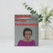Eine Pseudowissenschaftlerin Gall-Ankündigung Ankündigungspostkarte (Stehend Vorderseite)