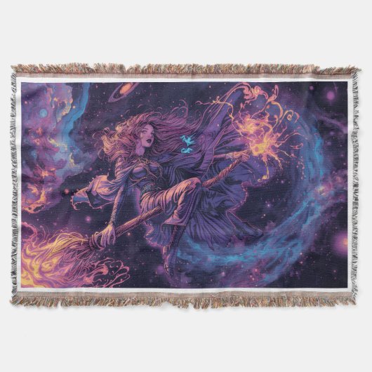 Eine psychedelische Hexe Wurfdecke Decke (Vorderseite)