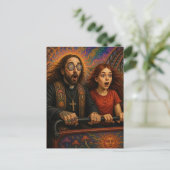 Eine psychedelische Priester Achterbahnfahrt Postkarte (Stehend Vorderseite)