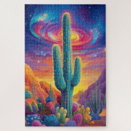 Eine psychedelische Wüstenlandschaft Puzzle