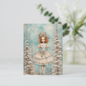 Eine Puppe im Wald Postkarte (Stehend Vorderseite)