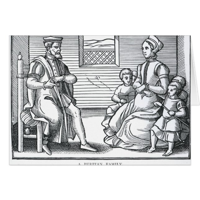 Eine Puritaner-Familie (Vorderseite (Horizontal))