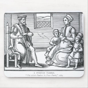 Eine Puritaner-Familie Mousepad