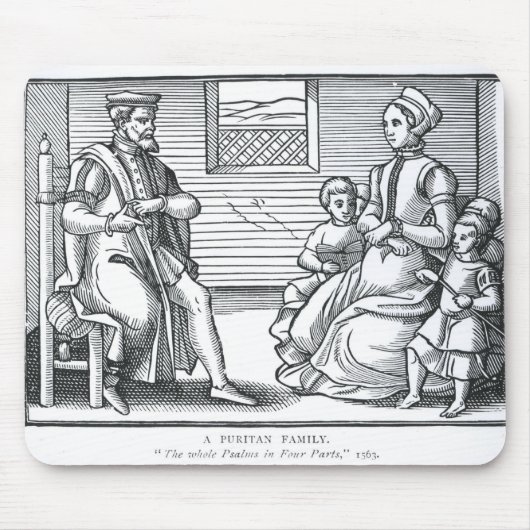 Eine Puritaner-Familie Mousepad (Vorne)