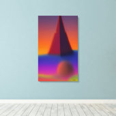 Eine Pyramiden-Traumplanung Leinwanddruck (Insitu (Holzboden))