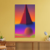 Eine Pyramiden-Traumplanung Leinwanddruck (Insitu (Wohnzimmer))