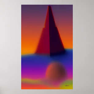 Eine Pyramidentraum planen Poster